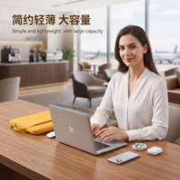 Housse pour ordinateur portable en Oxford légère et imperméable avec poignée, grande capacité, pour ordinateur portable de 13, 14, 15,6 pouces, sac pour les voyages quotidiens