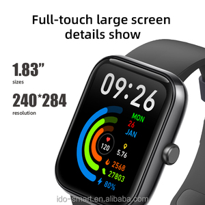 Nuevo <span class=keywords><strong>Reloj</strong></span> Inteligente IDW25 de 1.83 Pulgadas HD, <span class=keywords><strong>con</strong></span> <span class=keywords><strong>Alexa</strong></span>, Resistente al Agua IP68, Llamadas Bluetooth, Monitor de Salud, para iOS y Android - Product Image 2