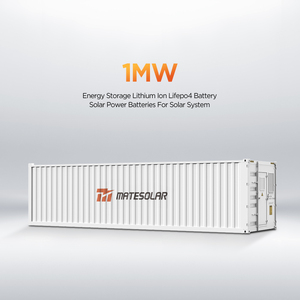 Système de stockage d'énergie en conteneur 40HQ de 1 MW, système solaire commercial hybride complet haute puissance - Product Image 1
