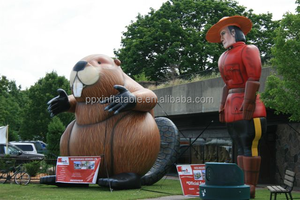 Guangzhou fabrication Décoration de fête Animaux gonflables Castors gonflables géants personnalisés pour la publicité et la décoration - Product Image 4