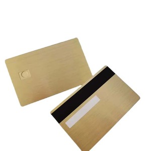Carte de crédit bancaire en métal à fente en or rose personnalisée en gros Carte de visite NFC Carte de visite en métal avec bande magnétique - Product Image 5