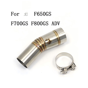 Convient pour BMW F650GS F700GS <span class=keywords><strong>F800GS</strong></span> ADV, tuyau d'échappement intermédiaire en acier inoxydable - Product Image 1