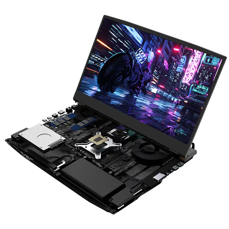 17 Inch Big Screen Laptop With Colorful Backlit Keyboard And I9 9th Generation High Quality Black Gaming Laptop