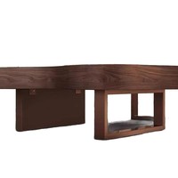 Table basse italienne moderne en forme de nuage, blanc crème, en bois massif, avec rangement rétractable et pliable, idéale pour les petits salons