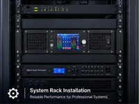 Amplificateur de puissance professionnel 4 canaux * 1000W DSP+DANTE, amplificateur audio réseau Dante, traitement DSP, prix d'usine OEM ODM