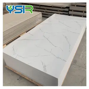 high glossy pvc marble sheet for interior wall decoration good quality uv marble panel