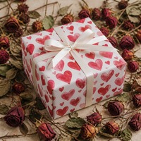 Valentijnsdag Hartprint Inpakpapier Rol 80gsm Kunstpapier Roze Rood Cadeaupapier Groothandel Bulk Valentijnsdag Cadeaupapier