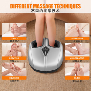 Electric Foot Massager Full Coverage Air Bag Kneading <b>Vibration</b> Heating Therapy For Legs And Feet - Product Image 3