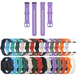 Band 7 Pulsera Reemplazo de goma Sport Smart Strap TPU Silicona Reloj de pulsera Banda para Huawei Band 7 Pro Versión global