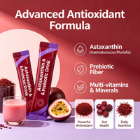 Private Label Astaxanthine Prebiotische Vaste Drinkpoeder 5g Sachet Gemengd Gefermenteerd Fruit & Groente Poeder OEM