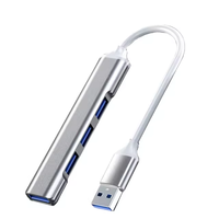 Adaptateur Hub USB Type C 4 en 1 avec USB3.0, adaptateur multi-splitter haute vitesse 4 ports tout-en-un OTG pour accessoires informatiques PC