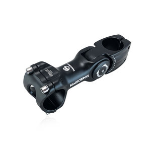 Aluminum Alloy Long Bicycle <strong>Stem</strong> +/-60 Degrees Adjustable Riser for MTB Ebike <strong>Folding</strong> Bike Road Bike Handlebar - Product Image 1