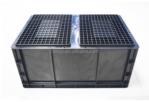 400X300 Chống Tĩnh Điện Injection Molding Pp Chất Liệu Nhựa Container Hộp Lưu Trữ SMT ESD - Product Image 3