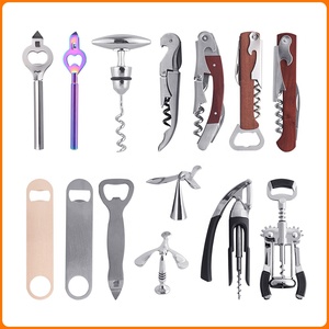 OUYADA סיטונאי Custom בקבוק פותחן כל עץ ידית מלצרים מתכת באר מחלץ חסון עדין עץ יין פותחן - Product Image 3