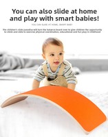 Planche d'équilibre en bois pour enfants, jouet de yoga et de fitness, balançoire intérieure/extérieure, jouet d'entraînement sensoriel pour enfants, jouet d'exercice d'équilibre
