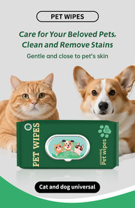 Lenços de Limpeza Higiênicos Biodegradáveis Não Alcoólicos Personalizados OEM para Cães - Product Image 6
