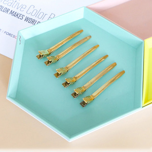 Kapsalon Koperen Clips Voor Haar Styling Sectioning Koperen Clips Haarspelden Voor Kappers Gereedschap Kapper Tool Stalen Metalen Clips - Product Image 1