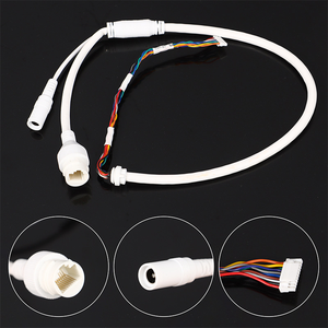 10 Core konektor RJ45 tahan air dengan pengencang kabel jaringan CCTV tembaga terisolasi PVC untuk kamera pengawas - Product Image 1