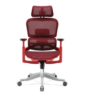 Chaise de bureau exécutive ergonomique de luxe avec dossier réglable haut et bas, accoudoirs 4D ajustables et entièrement en maille, confortable pour la maison