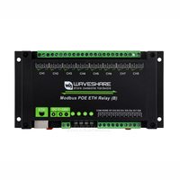 Módulo de Relé Ethernet de 8 Canales Waveshare (B) con Entrada Digital, Protocolo Modbus, Puerto PoE para IoT Industrial y Proyectos DIY