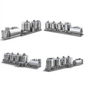 Máquina Pasteurizadora y Homogeneizadora Automática Ace 5000L, Bomba de Motor, Acero Inoxidable, Línea Completa de Producción de Leche y Yogur, Precio - Product Image 1