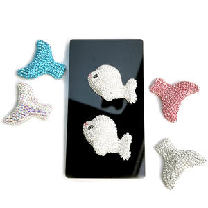 เคสโทรศัพท์มือถือแบบหางนางเงือกประดับเพชรหรูหราขนาดใหญ่ พร้อมจี้ห้อยตกแต่งวิบวับ สำหรับงาน DIY และงานประดิษฐ์ - Product Image 5