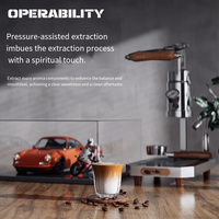 Machine à expresso portable manuelle ALM KOPi 58MM à pression variable, équipée d'un boîtier d'alimentation avec réglage de tension