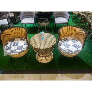 Chaises de jardin <span class=keywords><strong>en</strong></span> rotin d'<span class=keywords><strong>osier</strong></span> et de teck Mobilier d'extérieur relaxant <span class=keywords><strong>en</strong></span> bois - Product Image 5