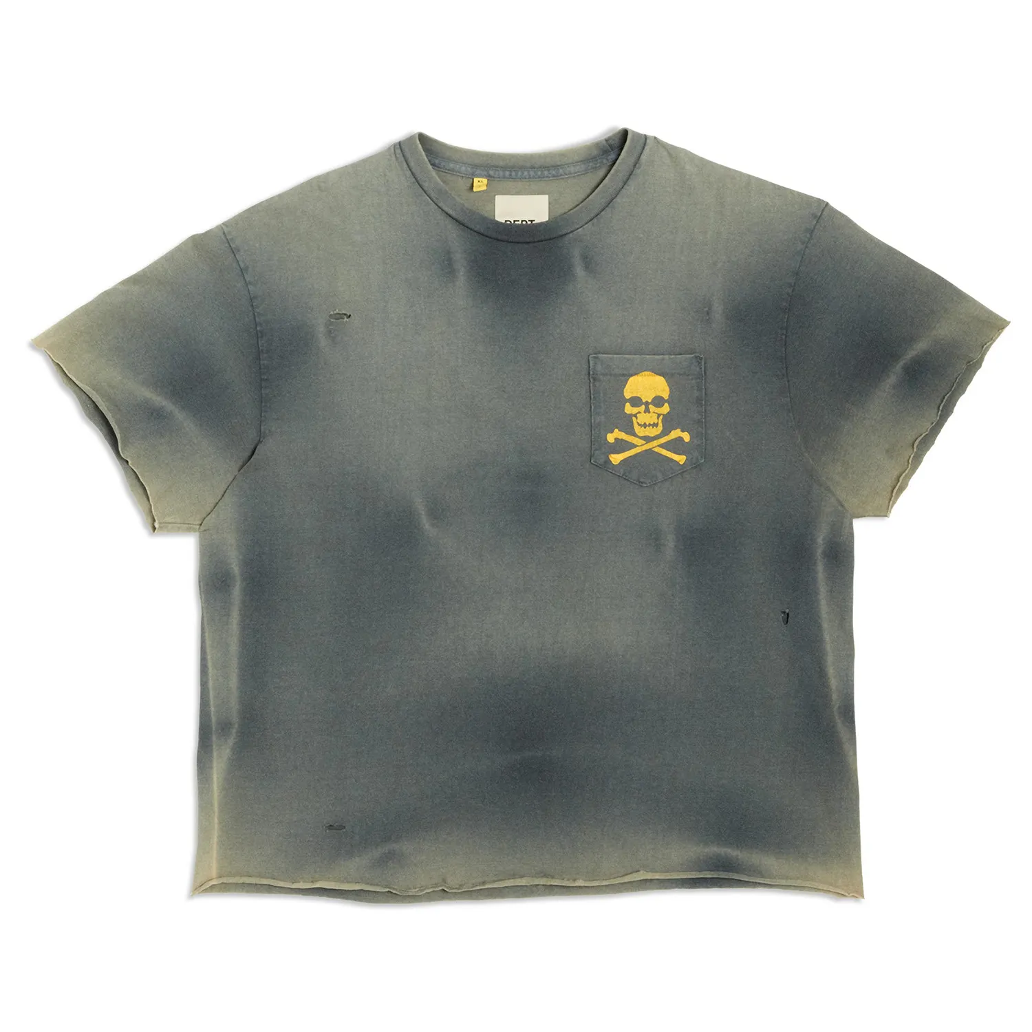 En gros en vrac sérigraphie bord coupé pierre acide lavé t-shirt personnalisé boxy recadrée 100% coton soleil délavé en détresse t-shirt