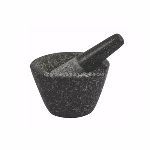 Kit de pilon et de mortier en <span class=keywords><strong>pierre</strong></span> d'épices en granit lourd de nouveau style chinois - Product Image 4