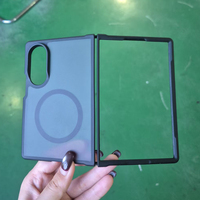 Étui de téléphone à chargement sans fil mat pliable pour Samsung Z Fold 8 Wide 7 6 5, protection magnétique anti-chute