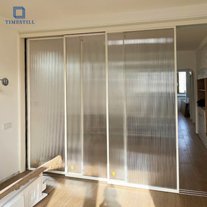 <span class=keywords><strong>Porte</strong></span> <span class=keywords><strong>coulissante</strong></span> en verre TIMESTILL, <span class=keywords><strong>porte</strong></span> <span class=keywords><strong>coulissante</strong></span> de cuisine en aluminium, <span class=keywords><strong>porte</strong></span> <span class=keywords><strong>coulissante</strong></span> en verre à 4 panneaux, portes coulissantes en verre noir 8 mm 6035 T5 - Product Image 2
