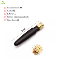 Antenne en caoutchouc SMA-M 2.4GHZ RP-SMA-F antenne de module Wifi à gain élevé omnidirectionnelle 2.4G antenne pliante Little Pepper