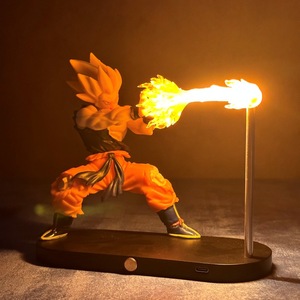 Nueva Figura de Acción Coleccionable de Goku con Efecto de Luz Nocturna, Modelo de PVC con Daños de Batalla y Kamehameha, Accesorios de Anime, Decoración - Product Image 3