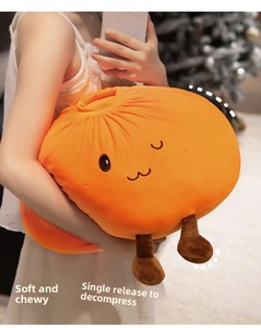 Coussin en peluche en coton PP en forme de chignon, idéal pour la décoration de canapé à la maison, pour enfants, garçons et filles, coussins de canapé doux en gros - Product Image 4