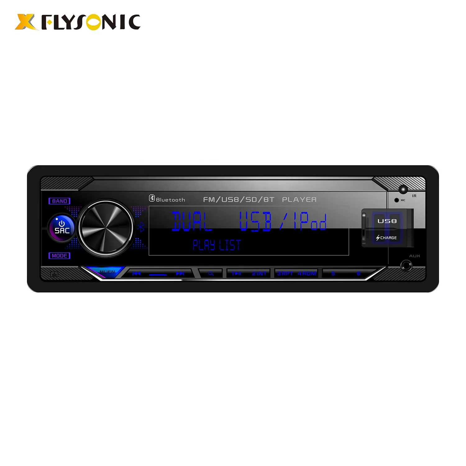 Flysonic 2020 Neues Modell One-din Eingebauter Bt Auto MP3-Player