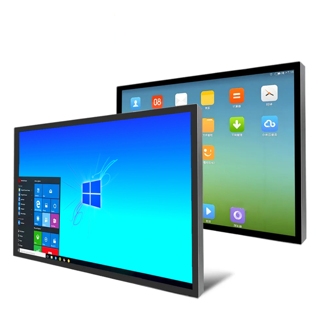 Rugged Wall Mounted 43 Inch Fanless Industrial Panel PC Optical Touch Screen IP65 Win10/11 All in One Computer