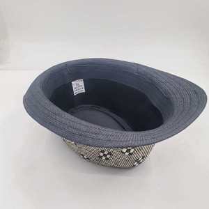 Sombrero Trilby de Paja con Diseño a Cuadros, Estilo Coreano, para Hombre, Primavera-Verano 2025, Estilo Británico Vintage - Product Image 6