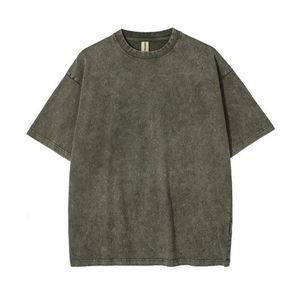 Wholesale 250gsm Oversized 100% Cotton Blank Custom Dtg Print Graphic Tees Vintage T <b>Shirt</b> Acid Washed T-<b>shirts</b> for Men - Product Image 1