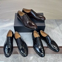 Nouvelles chaussures habillées en cuir respirantes pour hommes, grandes tailles, idéales pour les occasions professionnelles et décontractées
