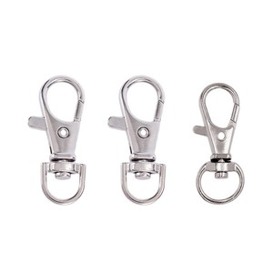 Metal Dog Buckle Keychain 11-13mm Zinc Alloy Quick Release Hook For <b>Pet</b> <b>Collars</b> And Bags - Product Image 2