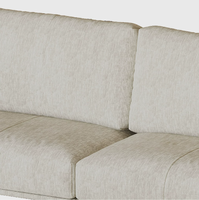 Canapé en tissu minimaliste italien design Bauhaus, canapé droit pour salon de villa haut de gamme, vente en gros