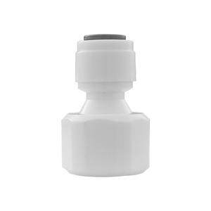 Adaptador de filtro de agua de 2 a 3 puntos, codo recto con rosca interna, conector rápido para tubería de PE, POM de grado alimenticio - Product Image 1