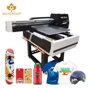 Mesin cetak uv printer flatbed 3 kepala 6090 untuk botol akrilik resolusi tinggi xp600 i1600 i3200