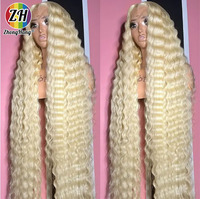 Perruques Full Lace en cheveux humains 613 blonds, grade 12A 200%, densité 13X4 13X6, perruques brésiliennes en cheveux humains vierges, vente en gros de perruque Blonde 613