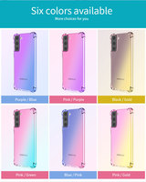 Samsung — coque de téléphone portable en Silicone souple, dégradé, antichoc, pour Galaxy S22 Ultra, A71, A52, A51, A41, A22, A13, A32, A12