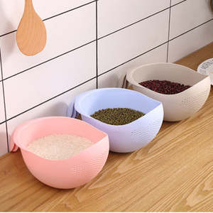 Venta al por mayor <span class=keywords><strong>cocina</strong></span> PP plástico arroz tamiz frutas y verduras lavado tazón cesta <span class=keywords><strong>escurridor</strong></span> - Product Image 6