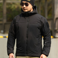 Veste coupe-vent respirante et isolante pour l'hiver, avec revêtement technique, légère, imperméable, pour le camping, la randonnée et la chasse, pour homme
