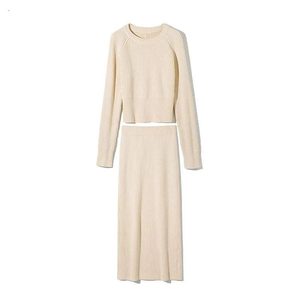Set gonna maglione due pezzi da donna <span class=keywords><strong>maglia</strong></span> <span class=keywords><strong>maglia</strong></span> <span class=keywords><strong>maglia</strong></span> <span class=keywords><strong>maglia</strong></span> Top Pullover - Product Image 4
