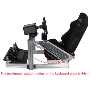 Özel alüminyum profil 3090 yarış oyunu simülatörü direksiyon koltuk braketi Simracing sandalye DIY Sim yarış kokpit Sim Rig